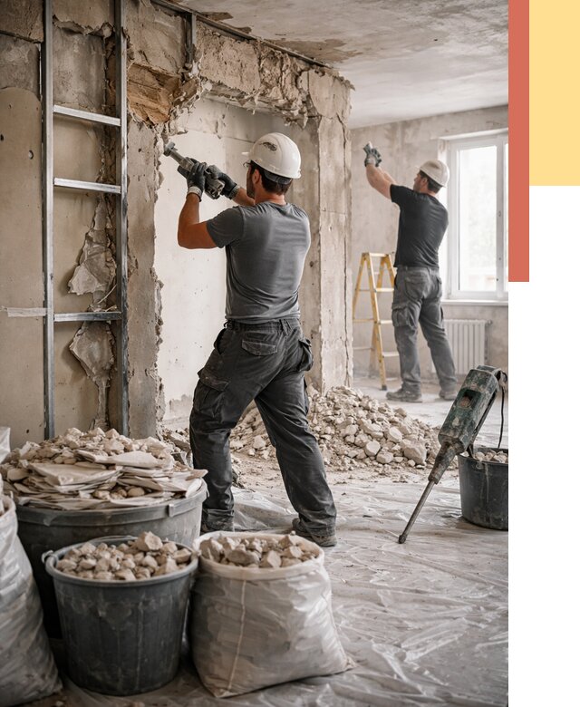 Демонтажные работы в Камне-на-Оби от 2741 руб. — услуги и цена под ключ | ОТДЕЛОЧНИК-Кно