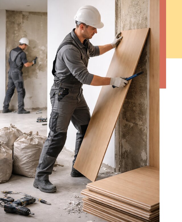 Демонтаж стеновых панелей в Камне-на-Оби от 3553 руб. за м² быстро и недорого | ОТДЕЛОЧНИК-Кно