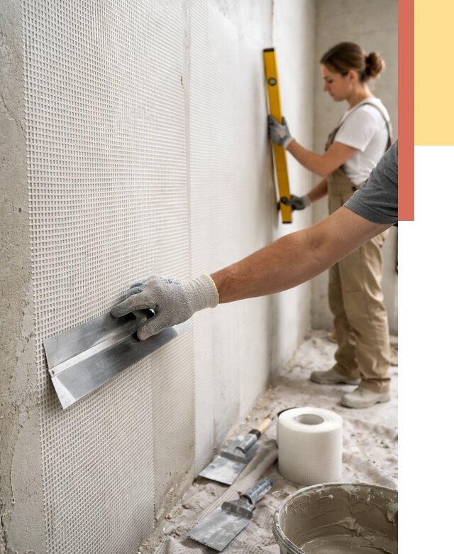 Армирование стен стеклосеткой в Камне-на-Оби от 3248 руб. под ключ | ОТДЕЛОЧНИК-Кно