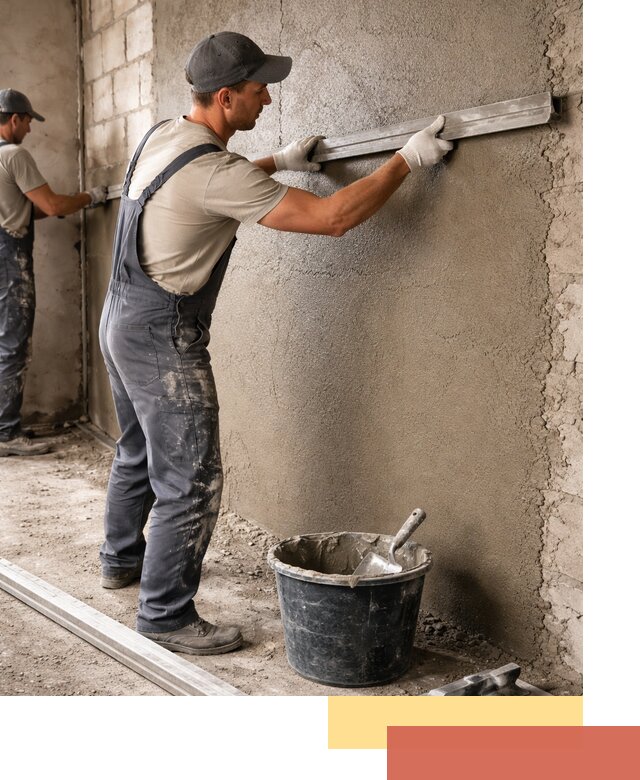 Штукатурка стен цементно-песчаная в Камне-на-Оби профессионально