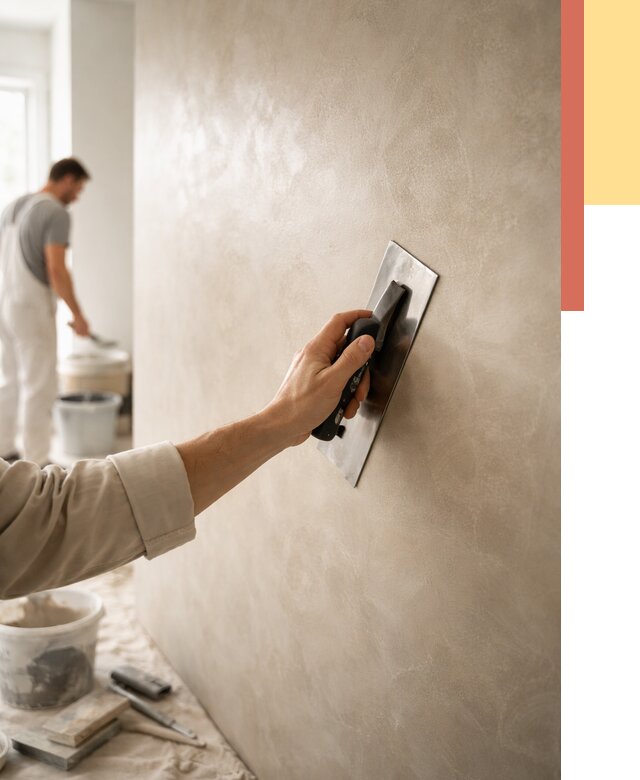 Венецианская штукатурка в Камне-на-Оби от 3553 руб/м² — нанесение стен под ключ | ОТДЕЛОЧНИК-Кно