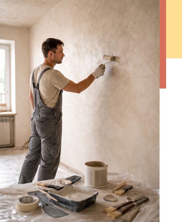 Нанесение лессирующей краски по декоративке в Камне-на-Оби от 1776 руб. | ОТДЕЛОЧНИК-Кно