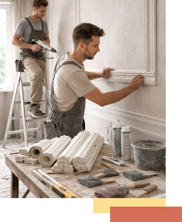 Монтаж лепнины на стены в Камне-на-Оби профессионально и качественно