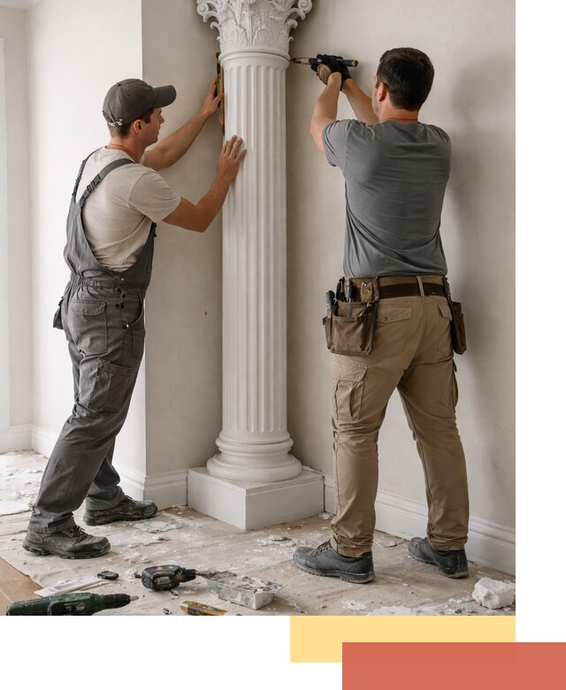 Установка декоративных колонн в Камне-на-Оби под ключ