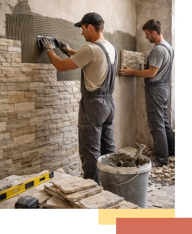 Монтаж искусственного камня в Камне-на-Оби — облицовка стен и фасадов