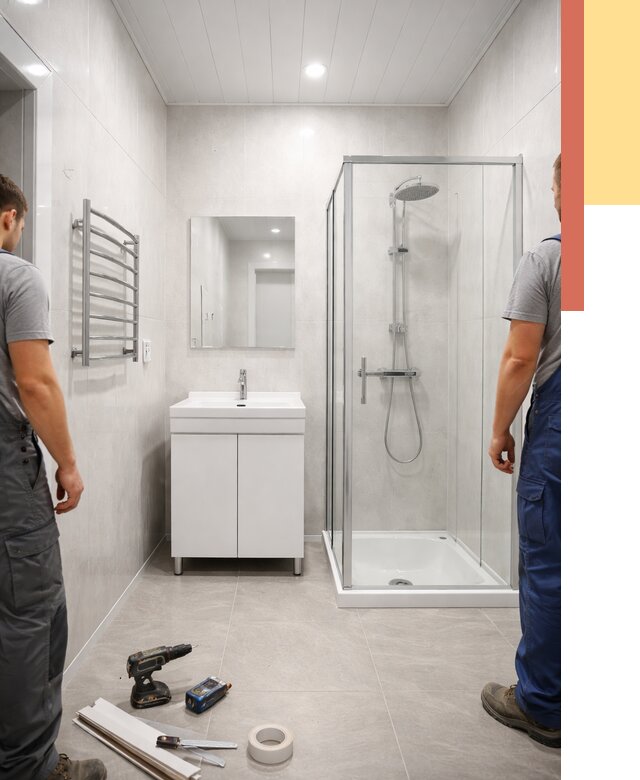 Отделка ванной комнаты панелями ПВХ в Камне-на-Оби от 4568 руб. за м2 | ОТДЕЛОЧНИК-Кно