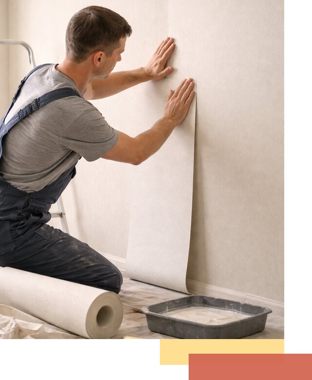 Поклейка флизелиновых обоев в Камне-на-Оби качественно и быстро