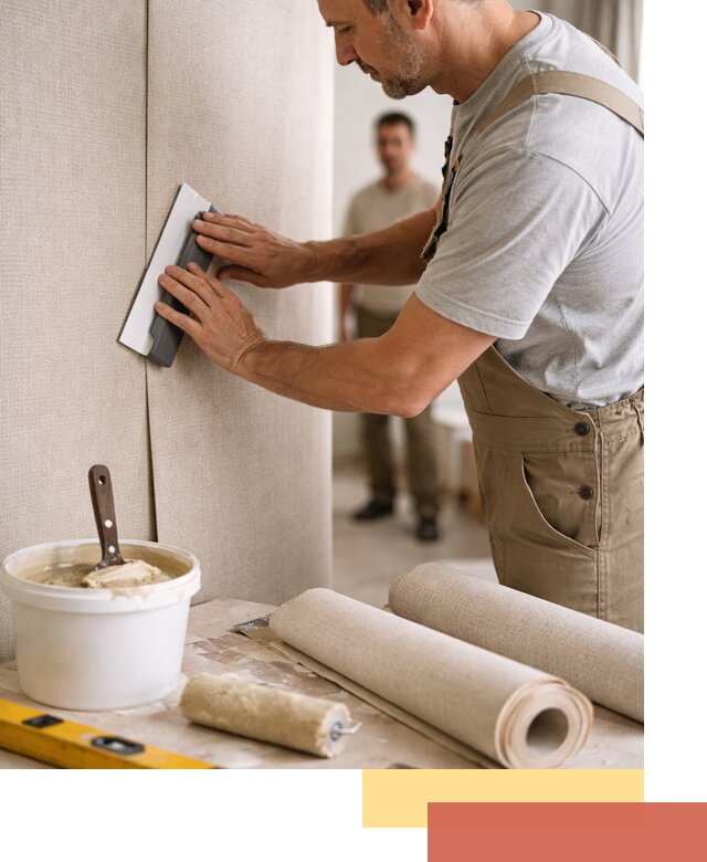 Поклейка текстильных обоев в Камне-на-Оби профессионально и аккуратно