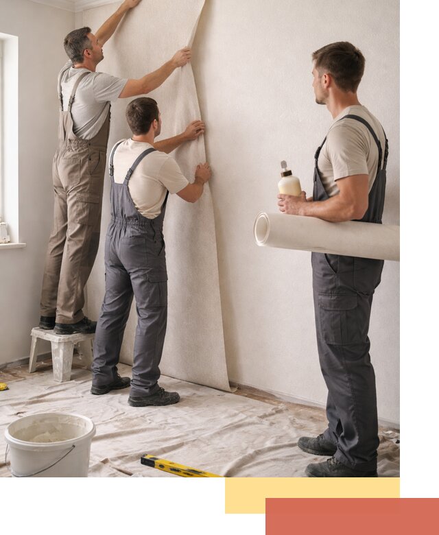 Оклейка стен обоями в Камне-на-Оби — качественно и профессионально