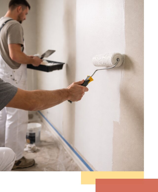 Покраска стен акриловой краской профессионально в Камне-на-Оби