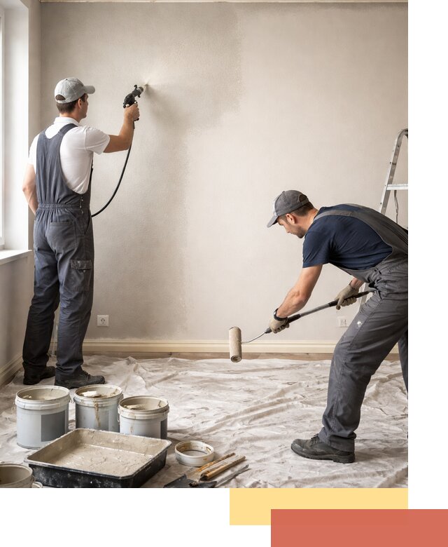 Покраска стен моющейся краской и защита поверхностей в Камне-на-Оби