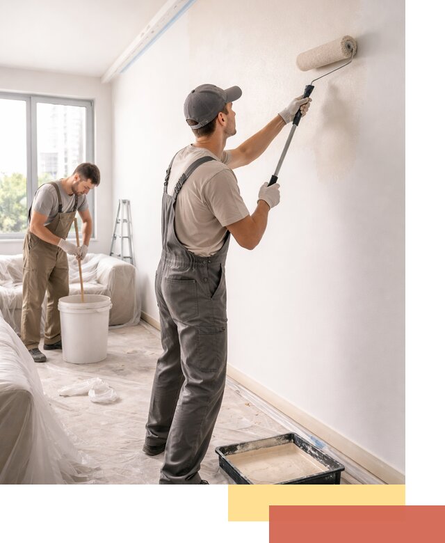 Покраска стен в офисе в Камне-на-Оби — быстрый и качественный ремонт