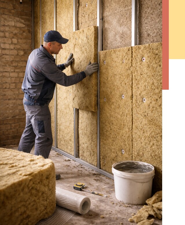 Утепление стен минватой в Камне-на-Оби от 1370 руб./м2 — недорого и быстро | ОТДЕЛОЧНИК-Кно