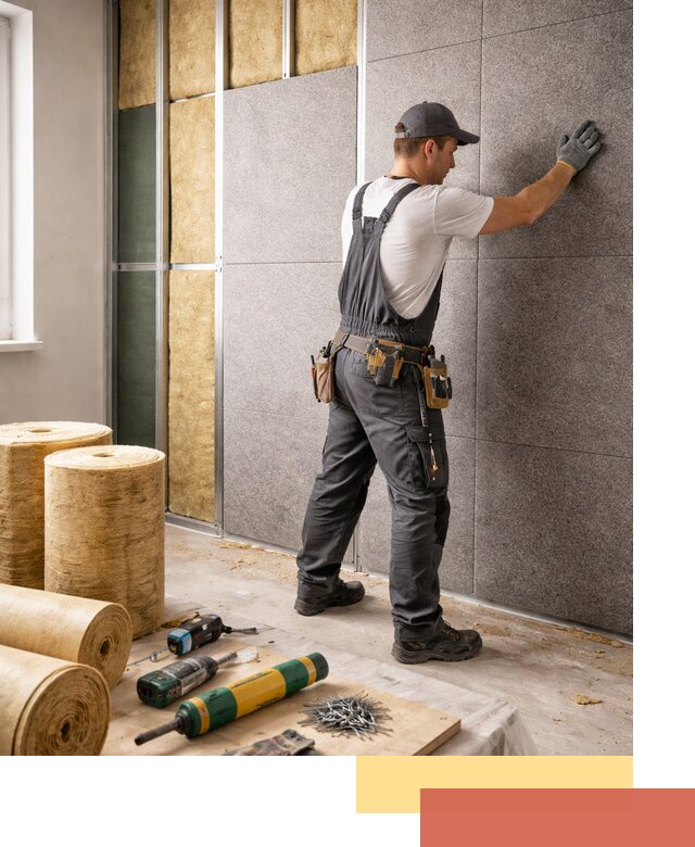 Профессиональная шумоизоляция стен в Камне-на-Оби для квартиры и офиса