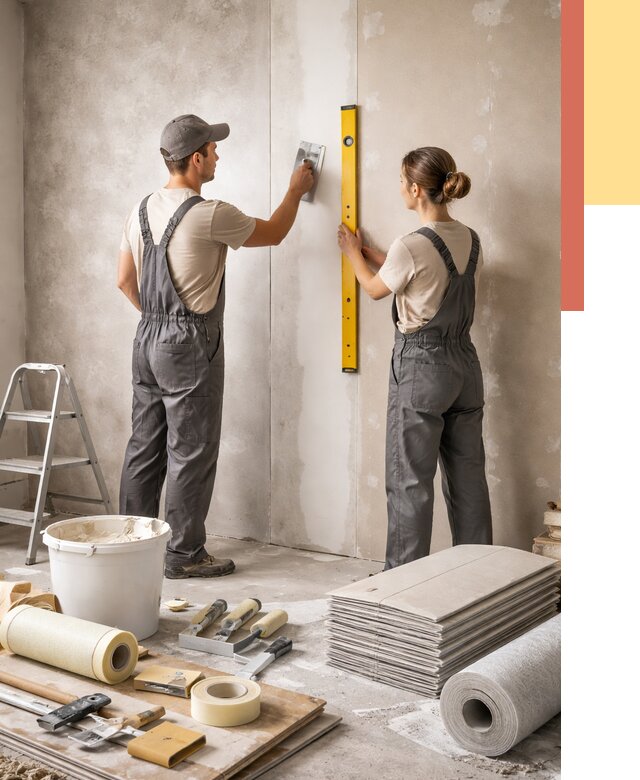 Отделка стен в Камне-на-Оби от 1523 руб/м² — недорого, быстро, под ключ | ОТДЕЛОЧНИК-Кно