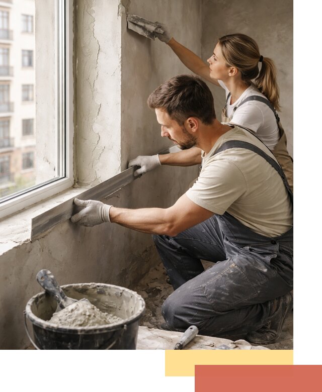 Штукатурка откосов дверей и окон профессионально в Камне-на-Оби