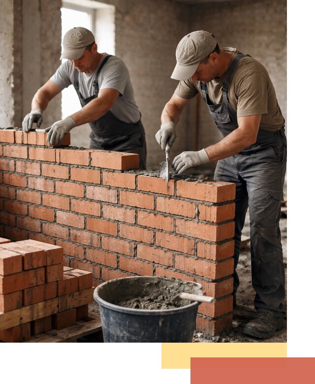 Кладка кирпичных перегородок под ключ в Камне-на-Оби