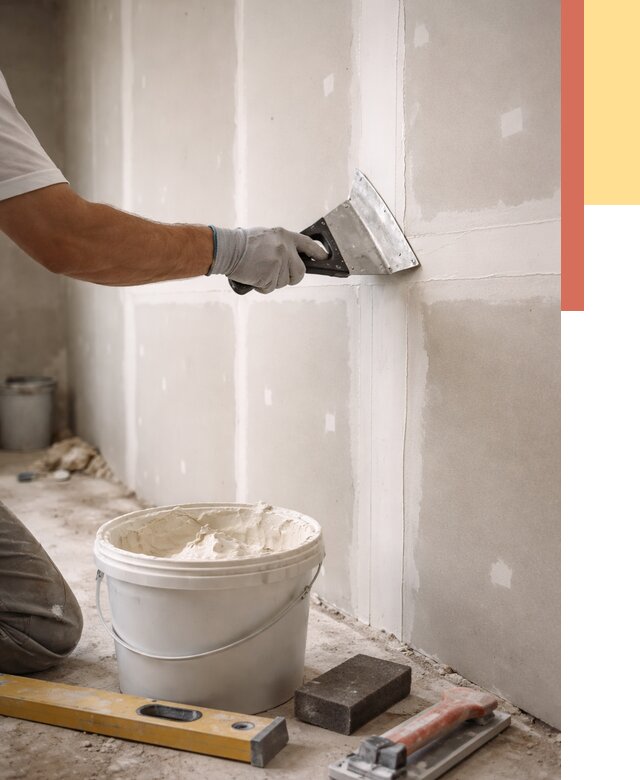 Шпаклевка перегородок из гипсокартона в Камне-на-Оби от 2538 руб. — услуги ОТДЕЛОЧНИК-Кно