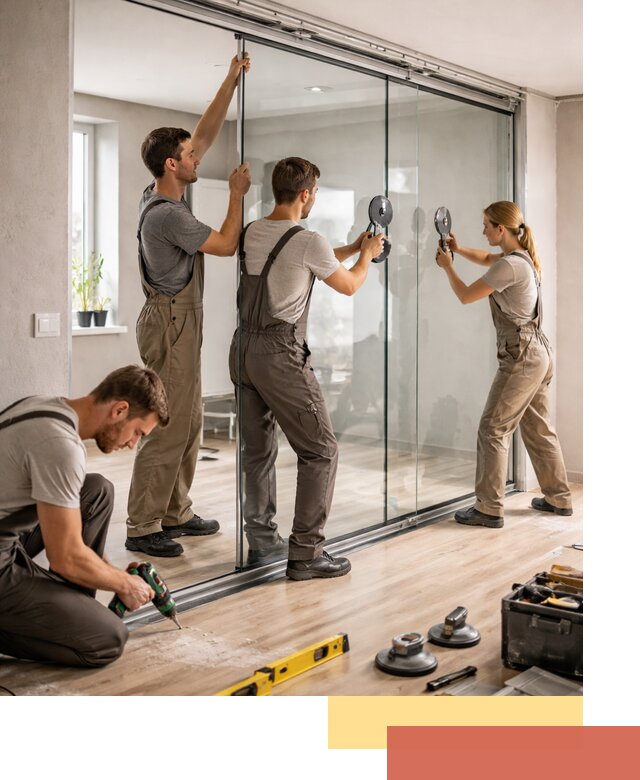 Изготовление стеклянных перегородок на заказ в Камне-на-Оби