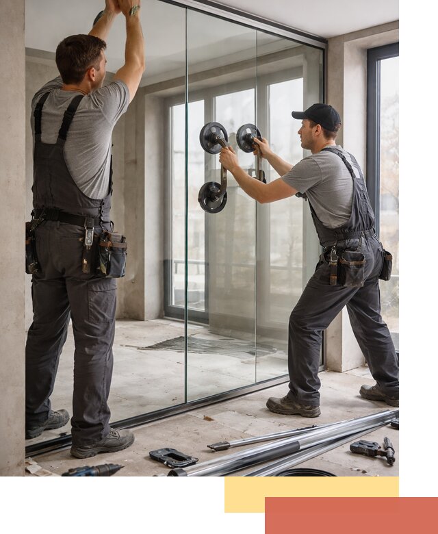 Цельностеклянные перегородки под ключ в Камне-на-Оби