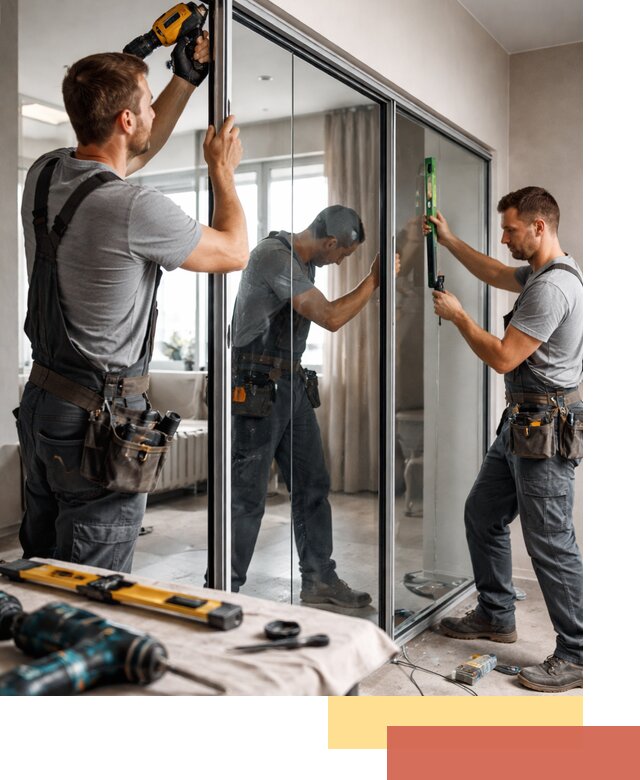 Каркасные стеклянные перегородки под ключ в Камне-на-Оби