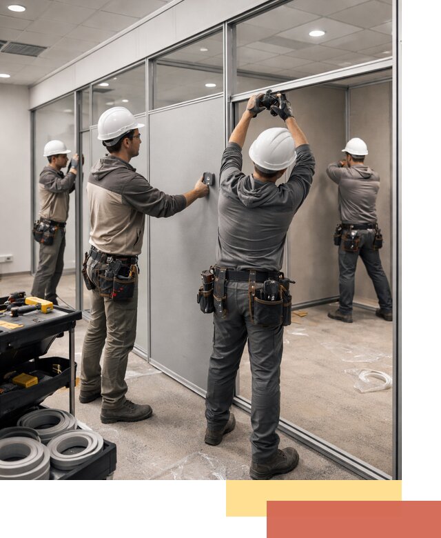 Мобильные офисные перегородки под ключ в Камне-на-Оби