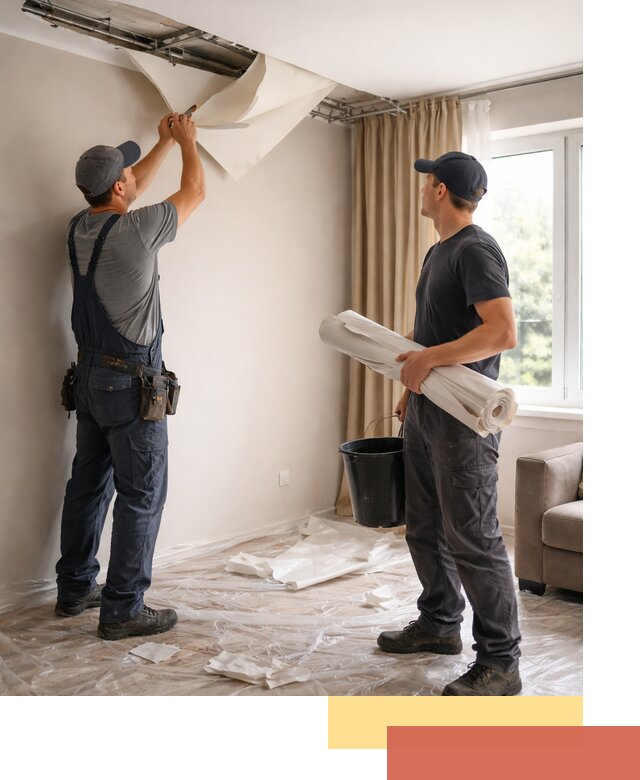 Демонтаж натяжного потолка в Камне-на-Оби быстро и аккуратно