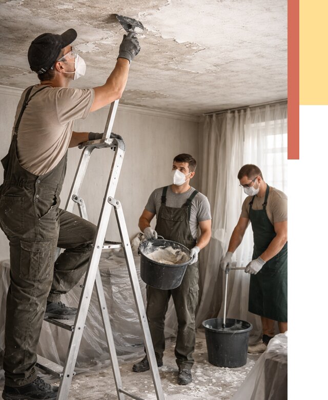 Удаление побелки с потолка в Камне-на-Оби от 2538 руб. быстро и недорого | ОТДЕЛОЧНИК-Кно