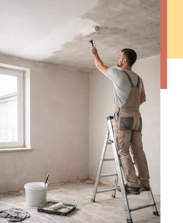 Грунтовка потолка в Камне-на-Оби от 2538 руб. — быстро и недорого | ОТДЕЛОЧНИК-Кно