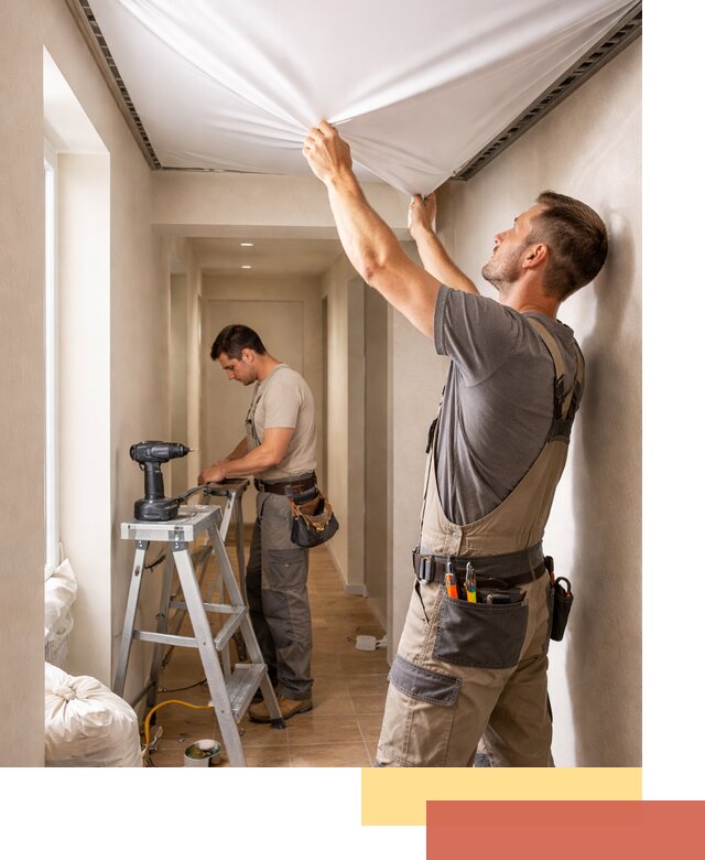 Монтаж натяжного потолка в прихожей в Камне-на-Оби