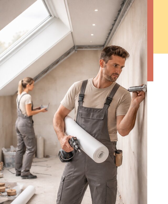 Монтаж натяжного потолка на мансарде в Камне-на-Оби от 3553 руб. | ОТДЕЛОЧНИК-Кно