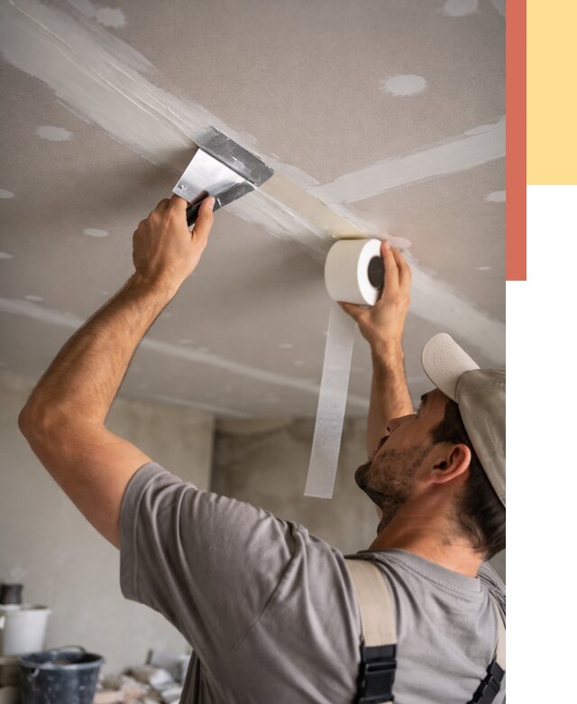 Обработка швов потолка ГКЛ в Камне-на-Оби от 7613 руб. под ключ | ОТДЕЛОЧНИК-Кно