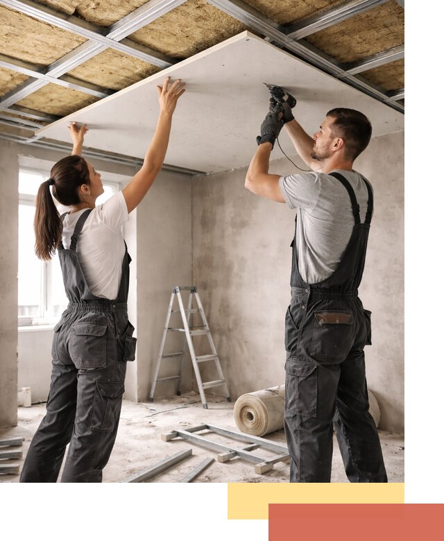 Звукоизоляция потолка из ГКЛ в Камне-на-Оби профессионально и надежно